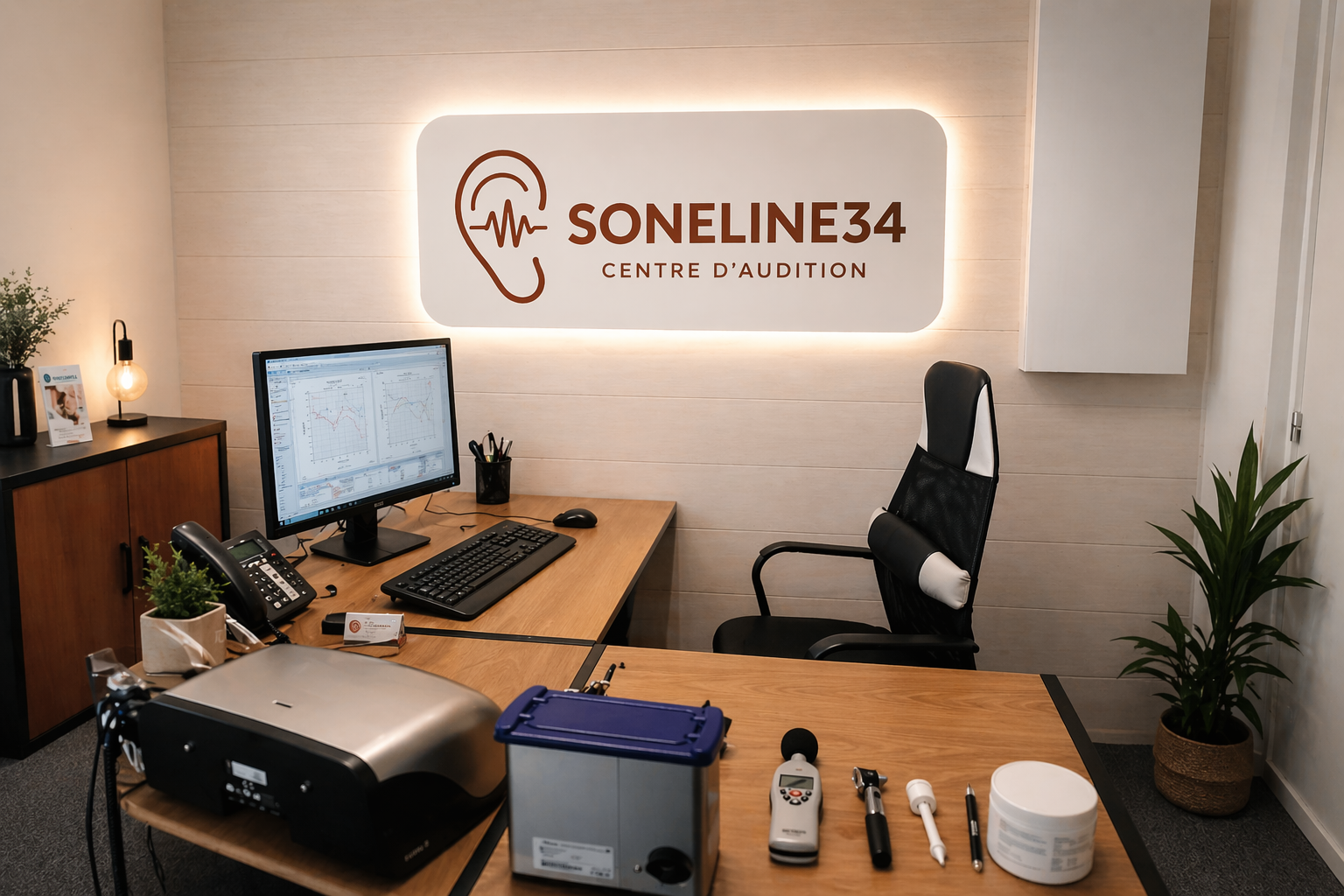 Cabine d'audioprothèse Soneline34